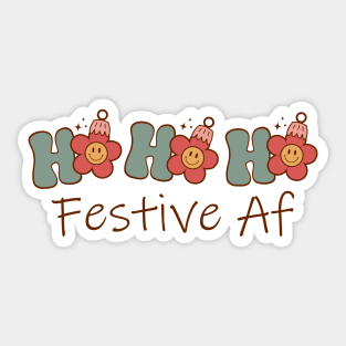 Festive AF Sticker